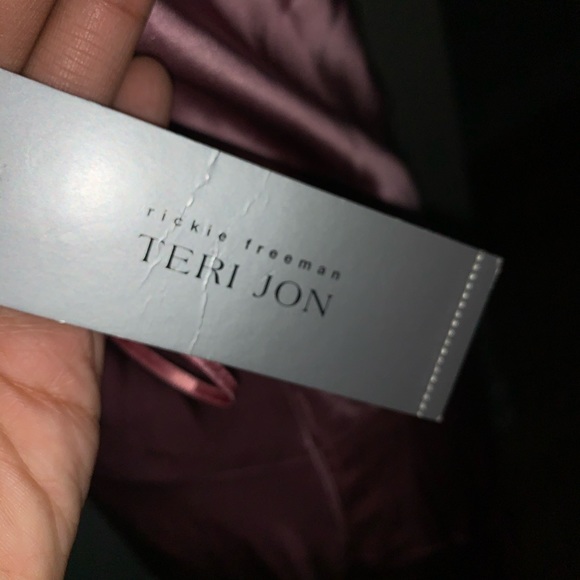 Rickie Feeeman TERI JON silk elegant dress gown 14 - Picture 4 of 7